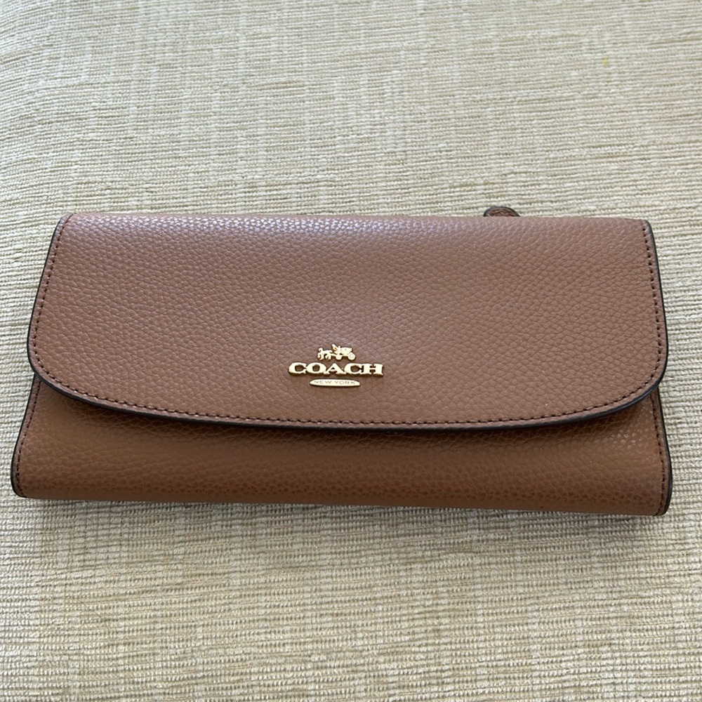 Brown coach wallet